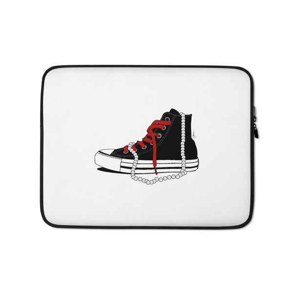 Chucks and Pearls - Laptop Sleeve