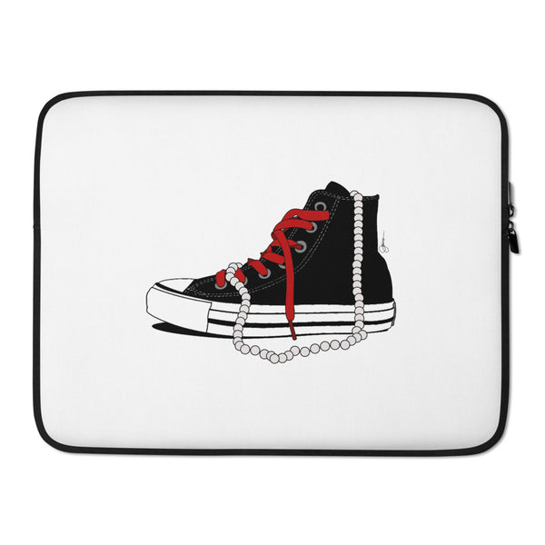 Chucks and Pearls - Laptop Sleeve