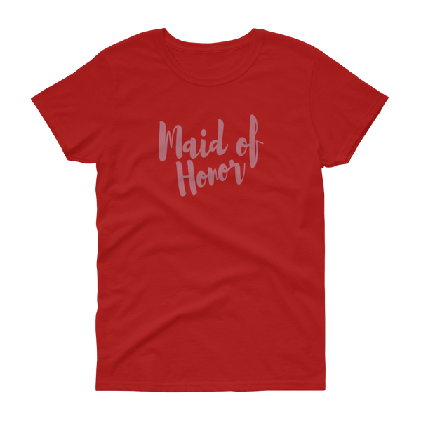 Maid of Honor Rose Gold - Women's T-shirt - Quotable Tees Online