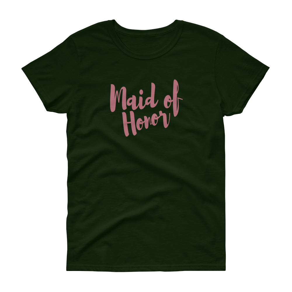 Maid of Honor Rose Gold - Women's T-shirt - Quotable Tees Online