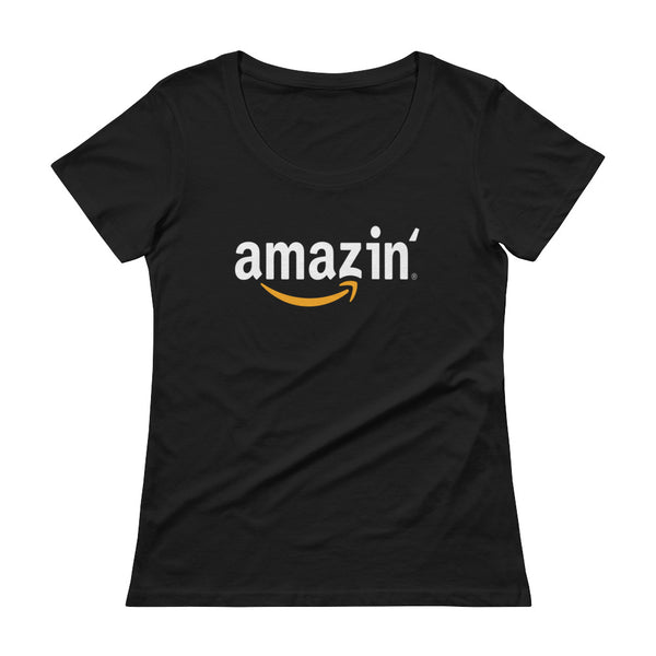 Amazin' - Ladies' Scoopneck T-Shirt - Quotable Tees Online