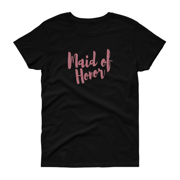 Maid of Honor Rose Gold - Women's T-shirt - Quotable Tees Online