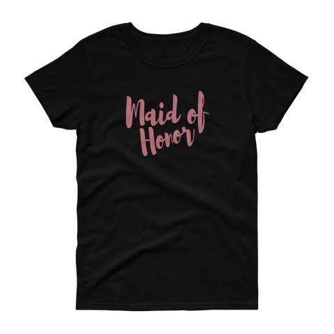 Maid of Honor Rose Gold - Women's T-shirt - Quotable Tees Online