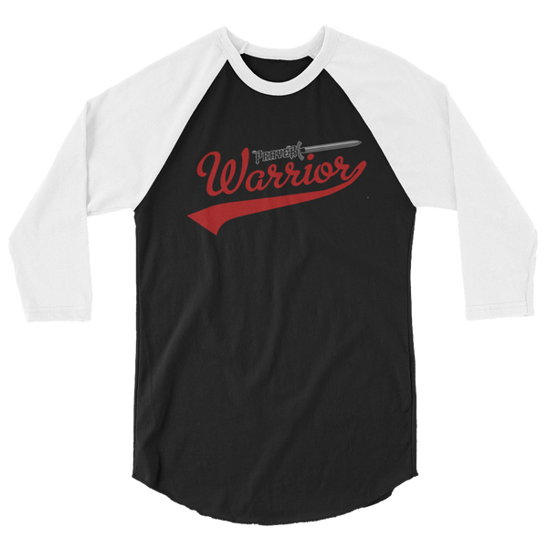 Prayer Warrior - 3/4 Sleeve Raglan Shirt - Quotable Tees Online