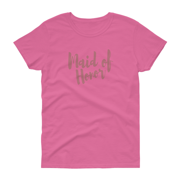 Maid of Honor Rose Gold - Women's T-shirt - Quotable Tees Online