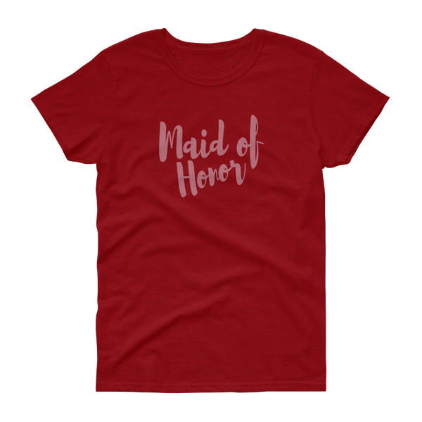 Maid of Honor Rose Gold - Women's T-shirt - Quotable Tees Online