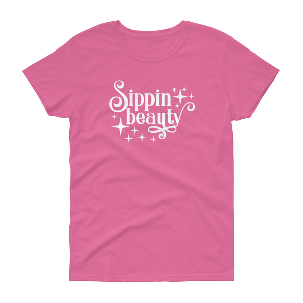 Sippin' Beauty - Women's t-shirt - Quotable Tees Online