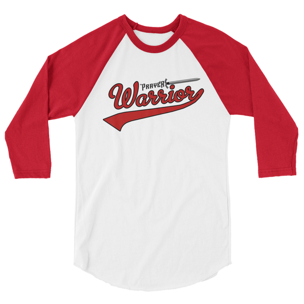 Prayer Warrior - 3/4 Sleeve Raglan Shirt - Quotable Tees Online