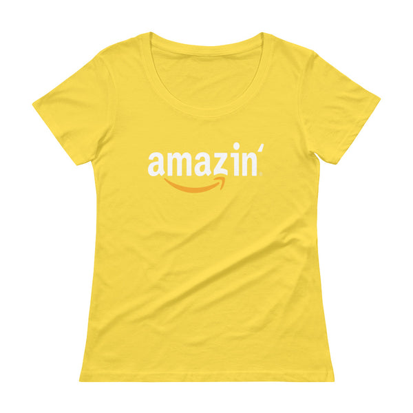 Amazin' - Ladies' Scoopneck T-Shirt - Quotable Tees Online