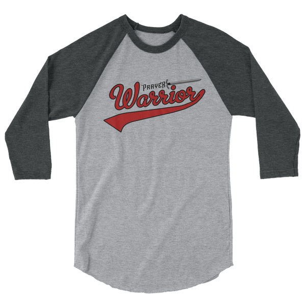 Prayer Warrior - 3/4 Sleeve Raglan Shirt - Quotable Tees Online