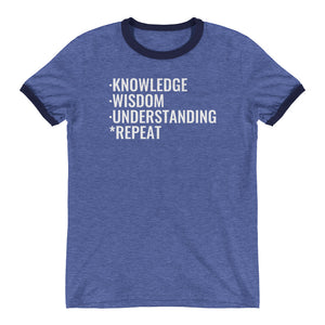 KNOWLEDGE - Ringer T-Shirt - Quotable Tees Online