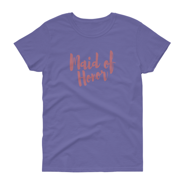 Maid of Honor Rose Gold - Women's T-shirt - Quotable Tees Online