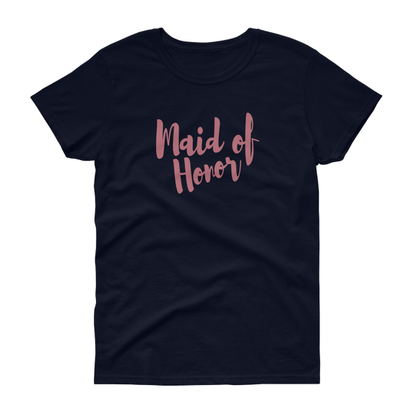 Maid of Honor Rose Gold - Women's T-shirt - Quotable Tees Online