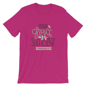 Your Grace is Sufficient - Unisex T-Shirt - Quotable Tees Online