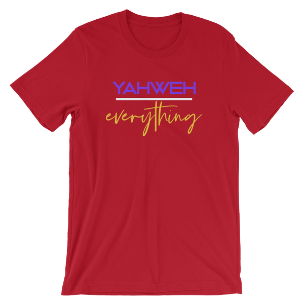 YAHWEH over everything - Unisex T-Shirt - Quotable Tees Online