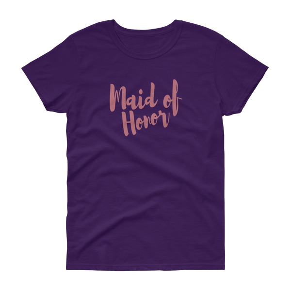 Maid of Honor Rose Gold - Women's T-shirt - Quotable Tees Online