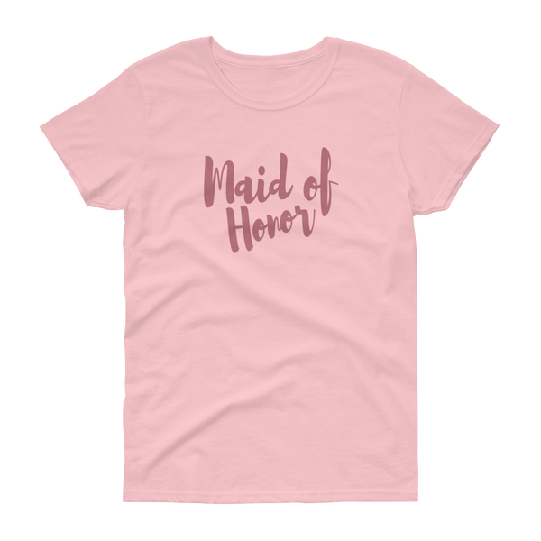 Maid of Honor Rose Gold - Women's T-shirt - Quotable Tees Online