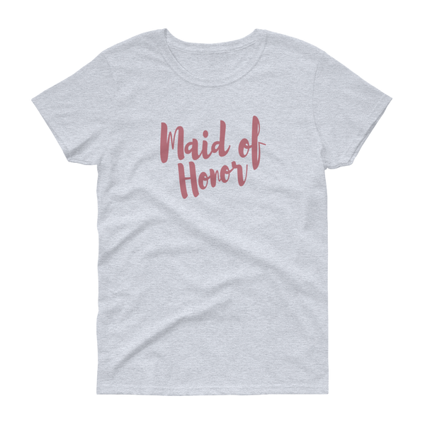 Maid of Honor Rose Gold - Women's T-shirt - Quotable Tees Online