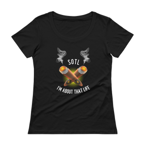 Sisters Of The Leaf - Scoopneck T-Shirt - Quotable Tees Online