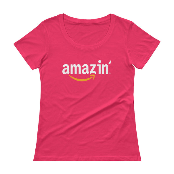 Amazin' - Ladies' Scoopneck T-Shirt - Quotable Tees Online