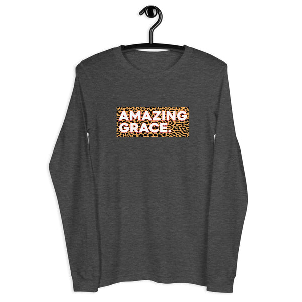 Amazing Grace Leopard - Unisex Long Sleeve Tee